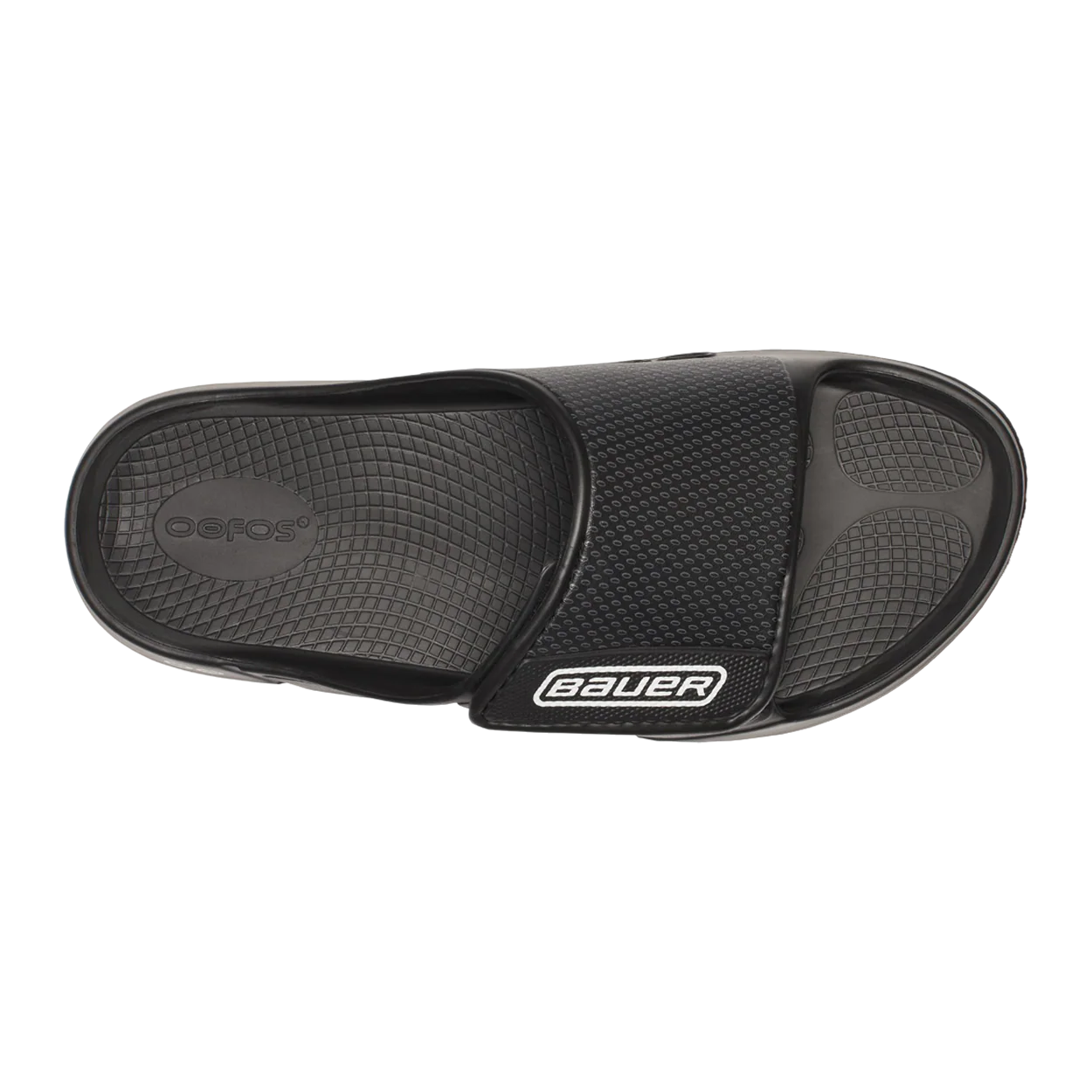 S25 BAUER OOFOS SPORT FLEX SLIDE JUNIOR BLACK - Image 7