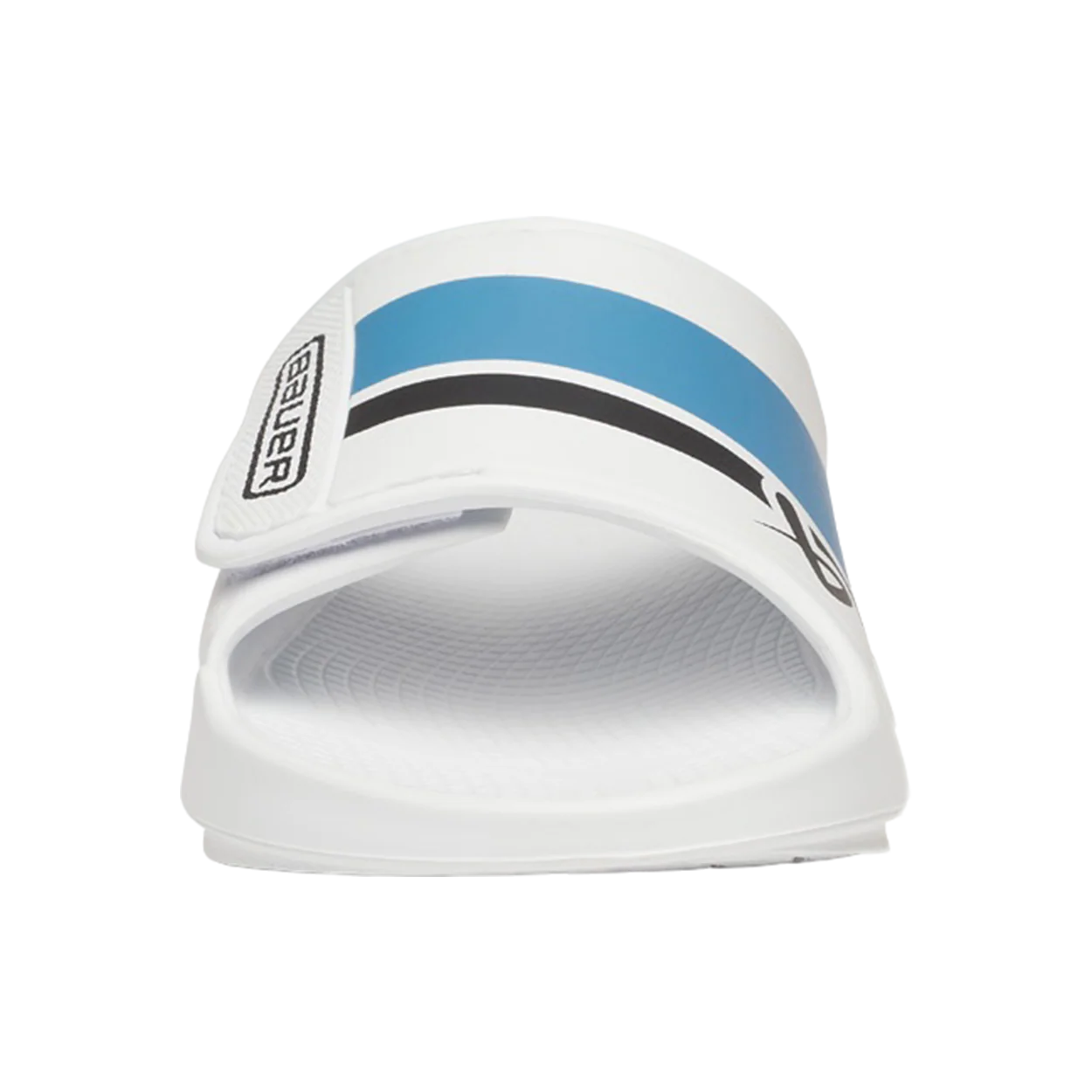 S25 BAUER OOFOS SPORT FLEX SLIDE JUNIOR WHITE/BLUE - Image 3