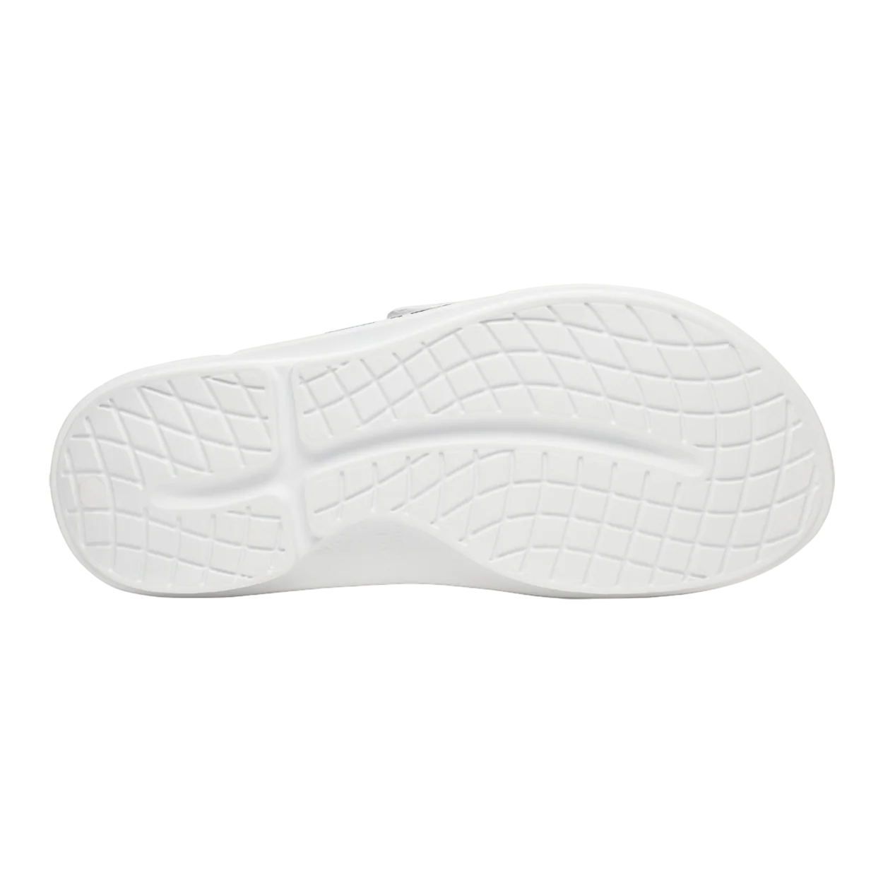 S25 BAUER OOFOS SPORT FLEX SLIDE JUNIOR WHITE/BLUE - Image 7