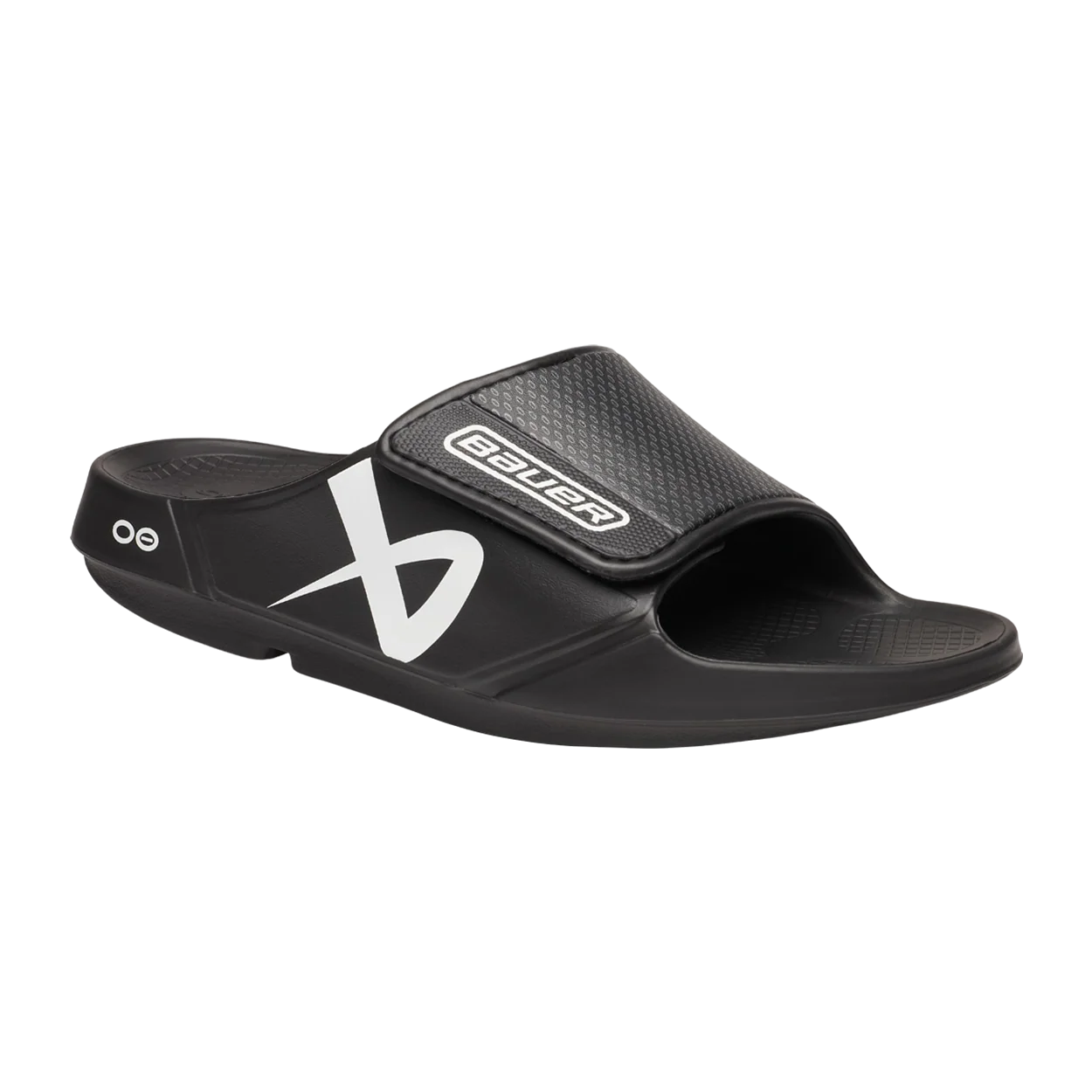 S25 BAUER OOFOS SPORT FLEX SLIDE SENIOR BLACK - Image 4