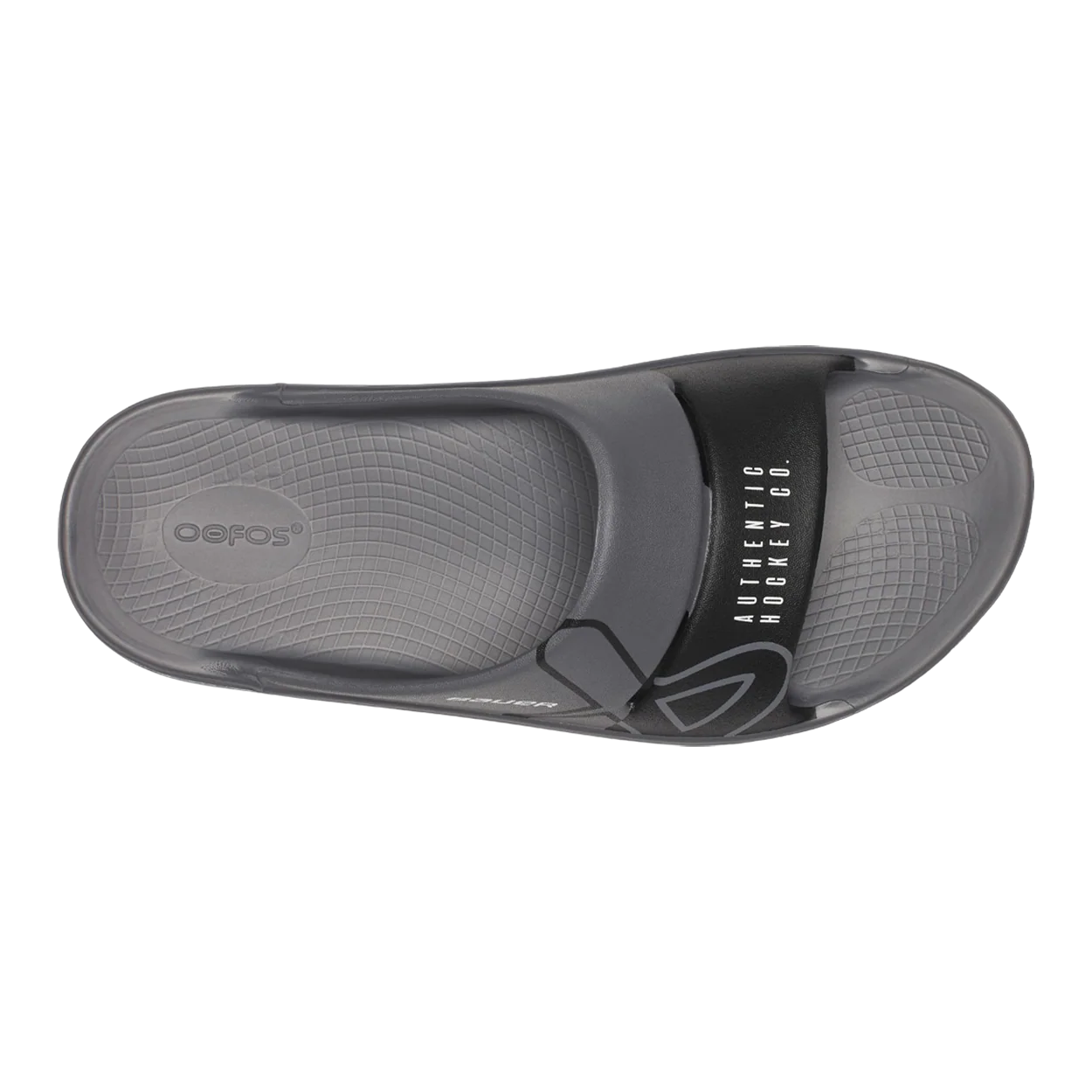S25 BAUER OOFOS SPORT SLIDE JUNIOR GREY - Image 7